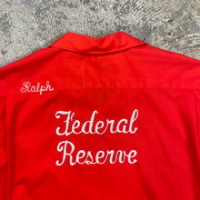 Load image into Gallery viewer, Vintage Nat Nast Bowling Shirt Federal Reserve
