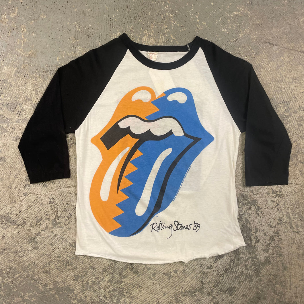 89 Rolling Stones North American Tour Vintage 3/4 Sleeve T-Shirt
