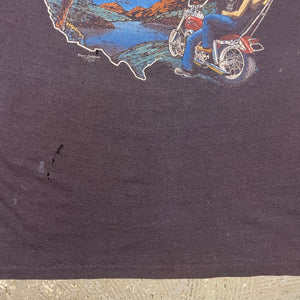 1983 Vintage 3D Emblem Harley Davidson Rocky Mountain T-Shirt