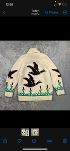 Vintage 60s Cowichan Knit Sweater