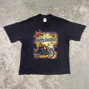 Vintage 1987 God Created Harley Davidson T-Shirt