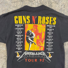 Load image into Gallery viewer, Vintage 1992 Metallica Guns N’ Roses T-Shirt
