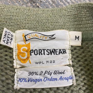 Vintage 60’s Sportswear 2ply Wool Cardigan
