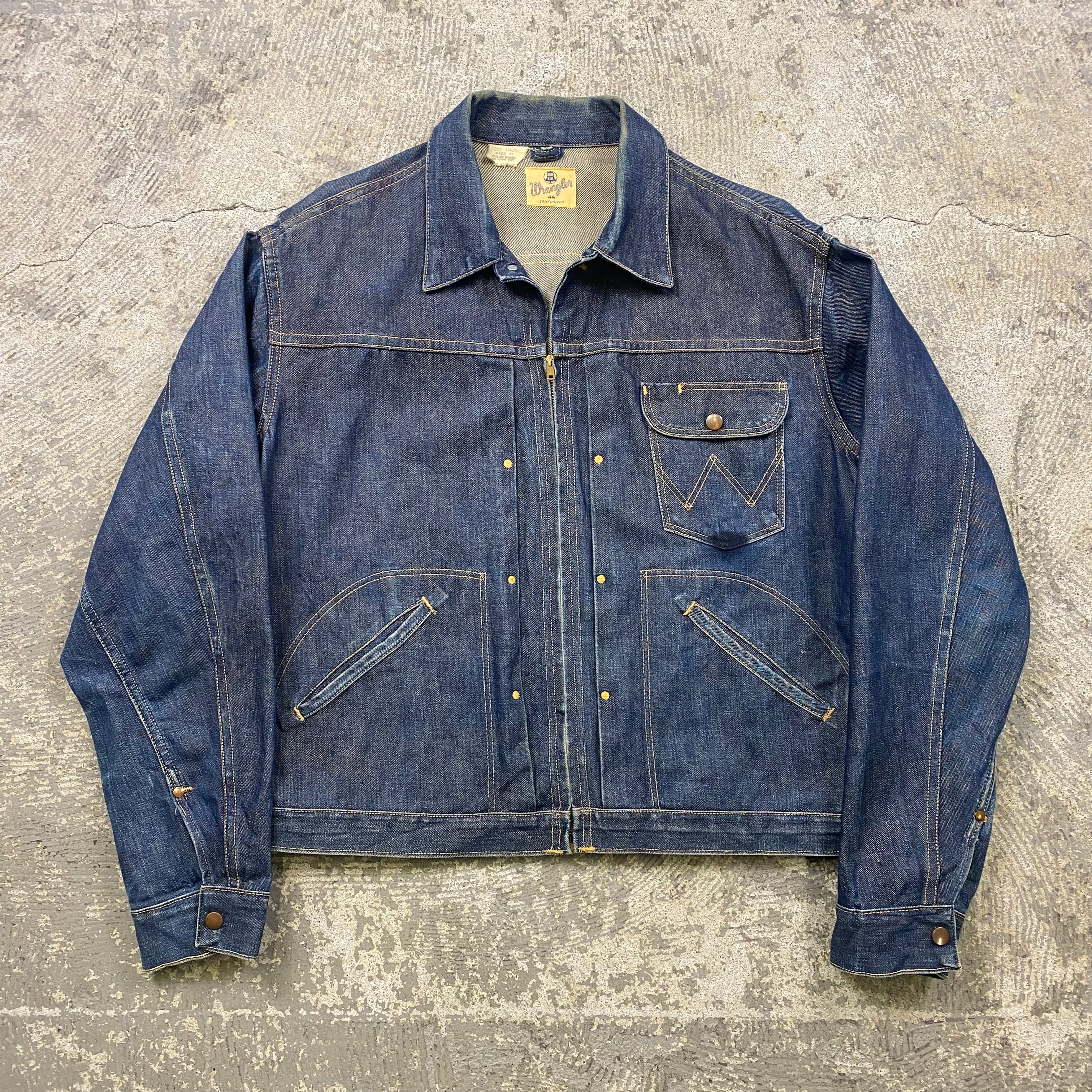 Vintage 50's Wrangler Blue Bell Sanforized Denim Jacket – Unclevintage