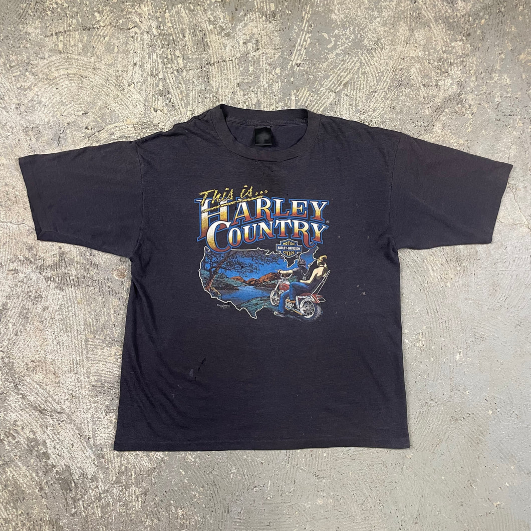 1983 Vintage 3D Emblem Harley Davidson Rocky Mountain T-Shirt