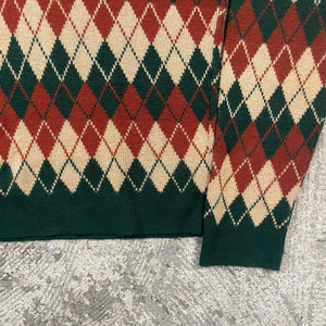 Vintage 70s Lord Jeff Knit Collared Sweater