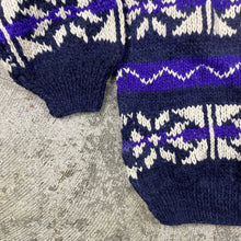 Load image into Gallery viewer, Vintage Ecuador Hande Made Knit Sweater
