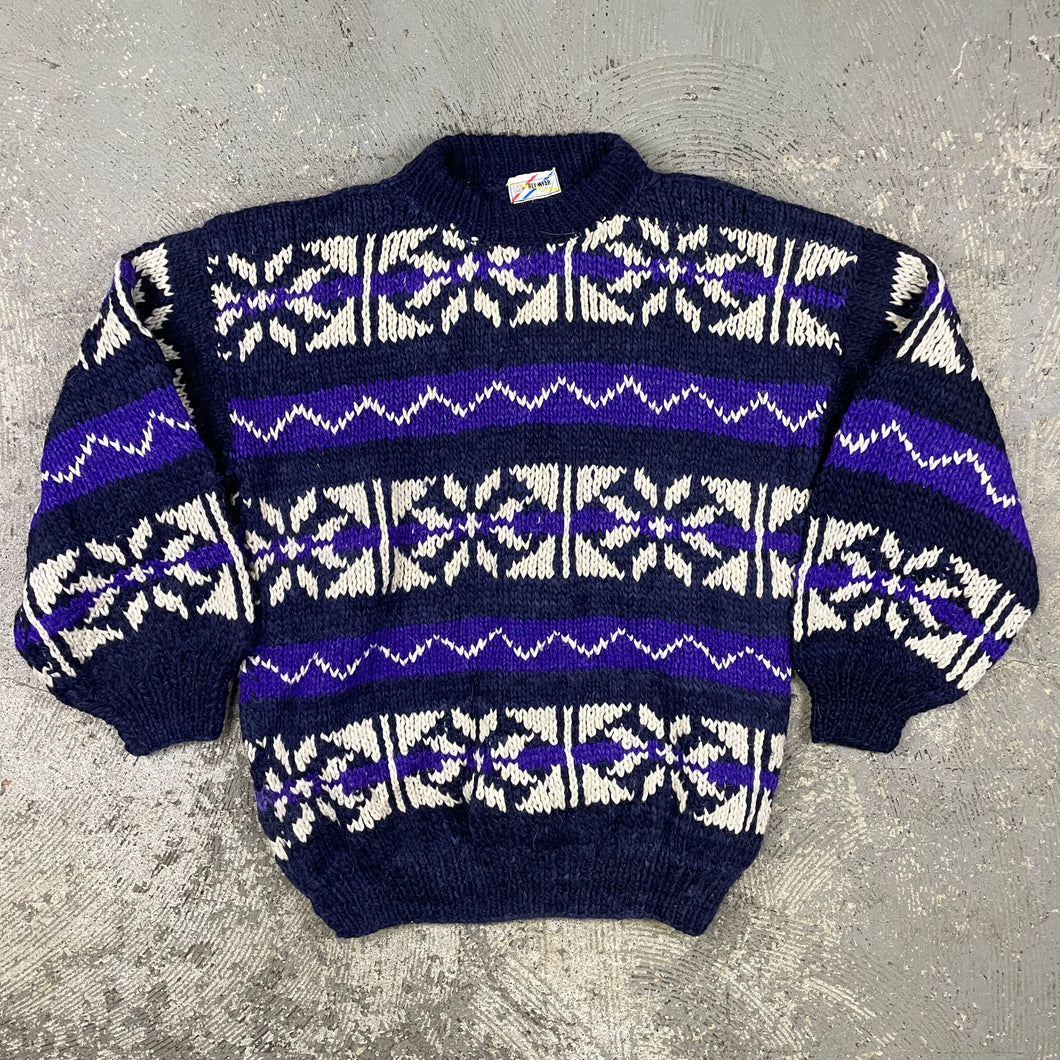 Vintage Ecuador Hande Made Knit Sweater