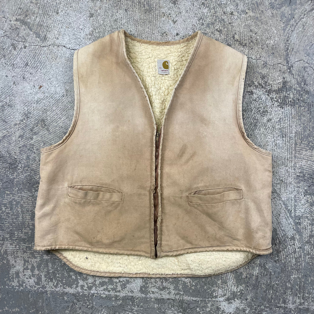 Vintage Carhartt Shearling Lined Vest