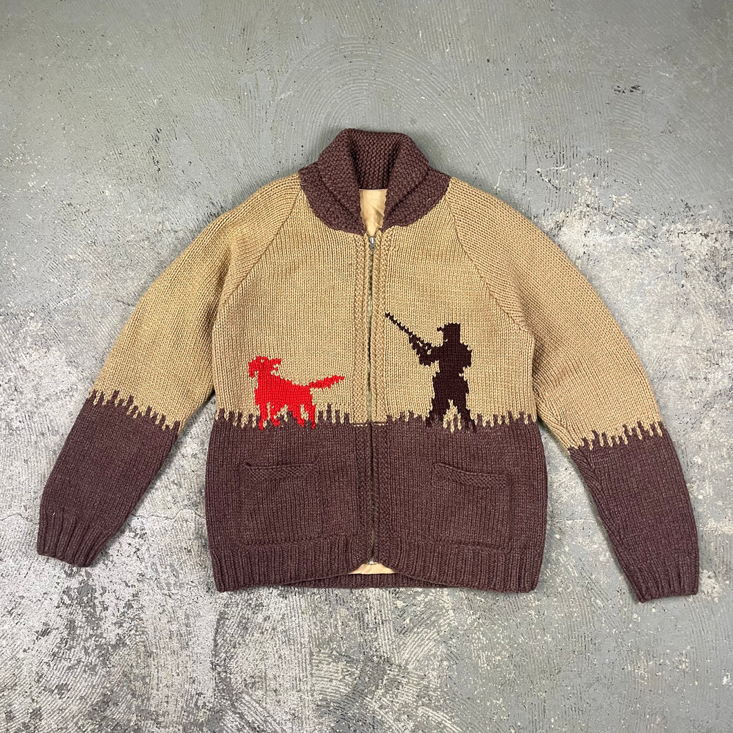 Vintage 60s Cowichan Knit Sweater.