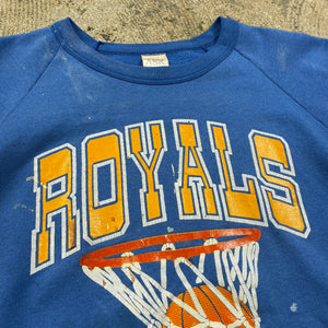 Vintage 80’s Royals Basket Ball Naturally Distressed Crew
