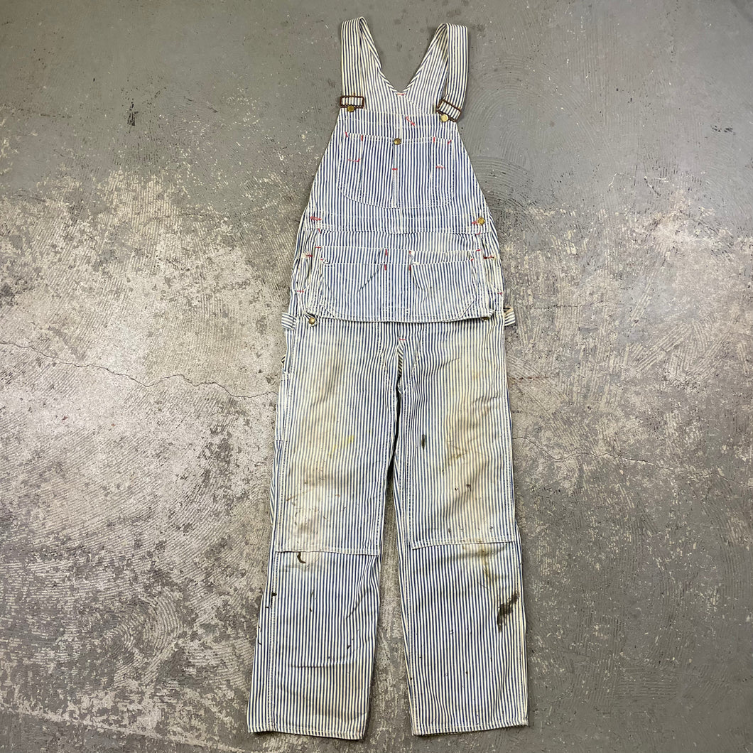 Vintage Hickory Stripe Union Made Cowden Overalls