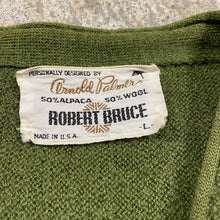 Load image into Gallery viewer, Arnold Palmer Robert Bruce 60s Olive Alpaca Sweater
