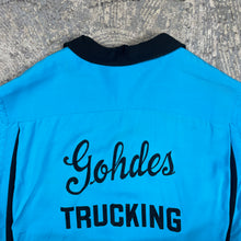 Load image into Gallery viewer, Vintage Hilton Bowling Shirt Gohdes Trucking
