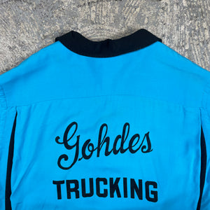 Vintage Hilton Bowling Shirt Gohdes Trucking